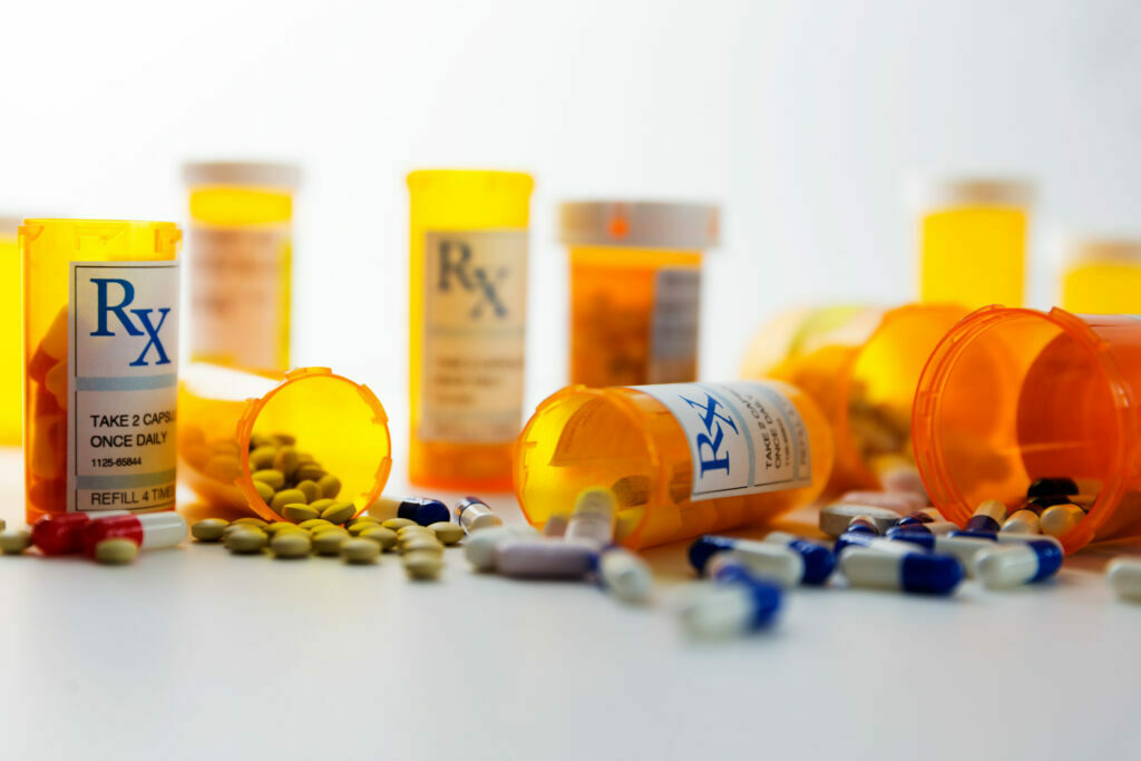 Prescription pills covered by a Medicare Part D drug plan