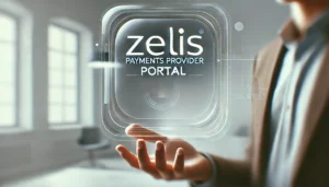 Professional image featuring the text 'Zelis Payments Provider Portal' in a sharp, clear serif font, with a modern background and subtle abstract elements for a corporate tone.
